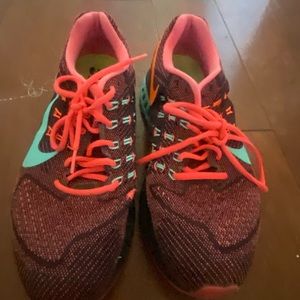 Multi coloured Nike athletics shoes